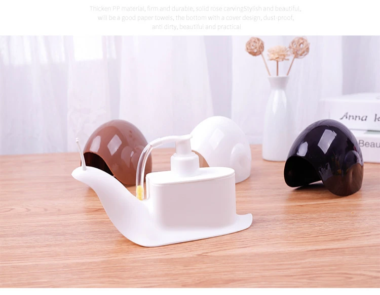 Funny Snail Press Type Soap Liquid Bottle Sanitize Dispensers Bathroom Accessories Tool Emulsion Slug Turbo Banheiro Smart (7)