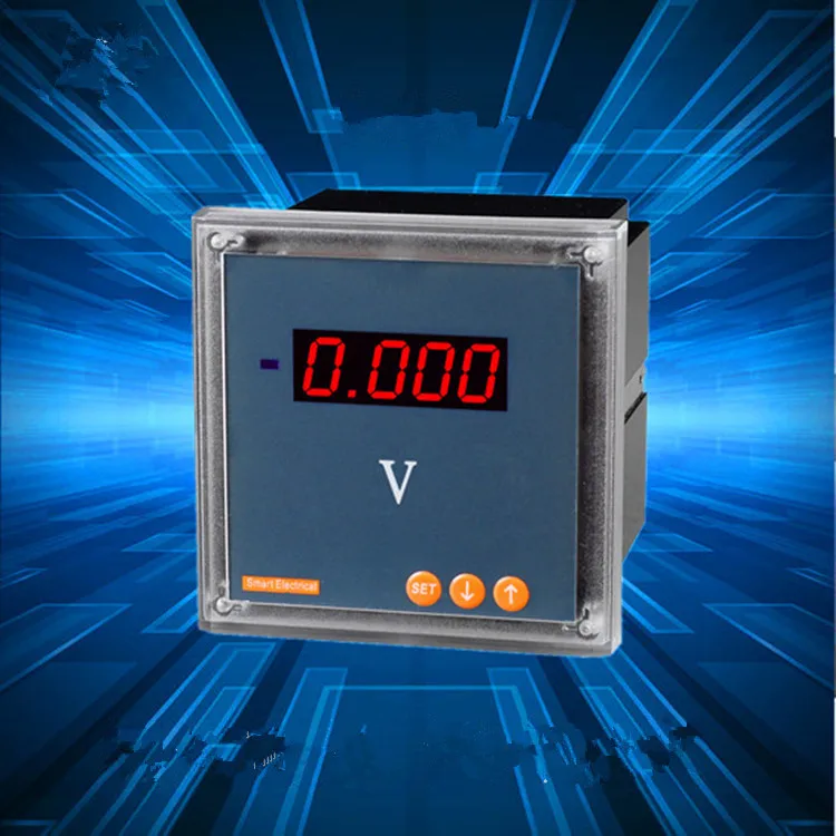 New 4 Digits 1P Single Phase LED Digital Voltage Meter Voltmeter Detector Panel Free Shipping with Track Number 12003241 | Инструменты