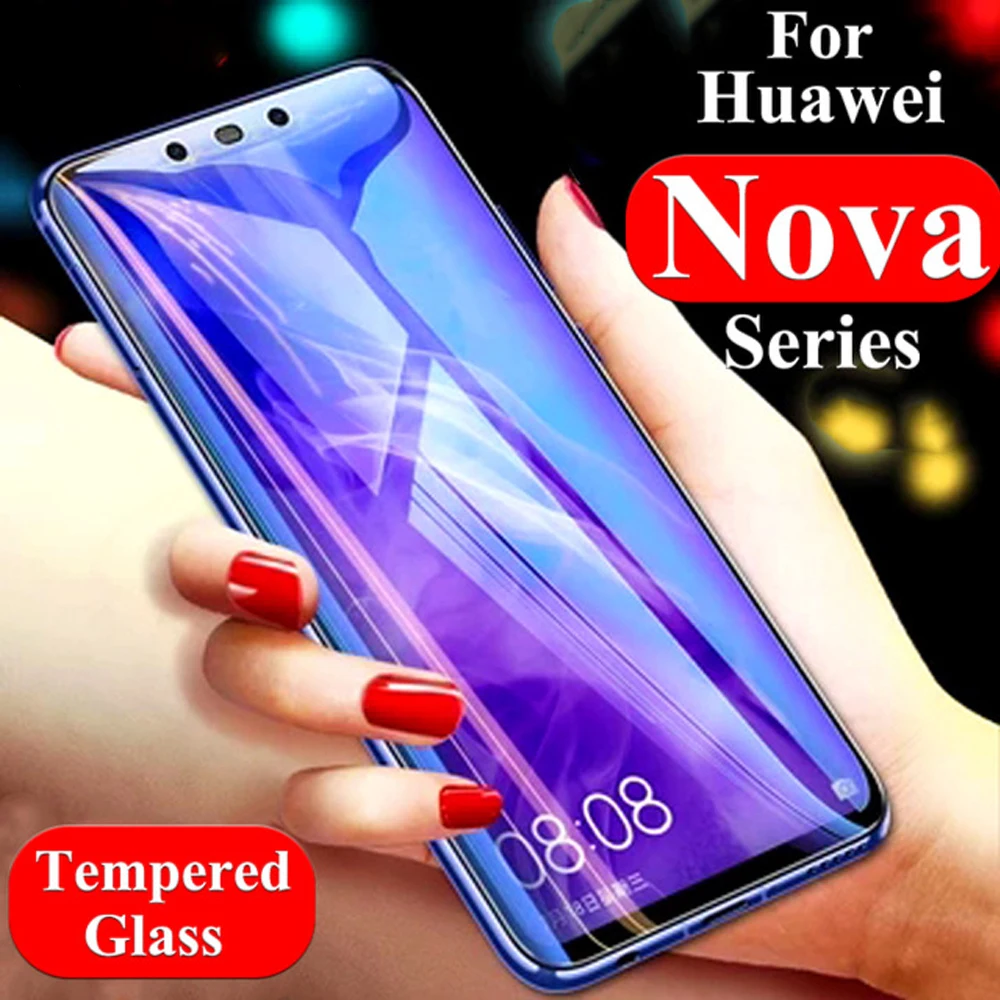 Защитное стекло для huawei nova 4 Защитная пленка экрана телефона 4e 3 3i 3e закаленное