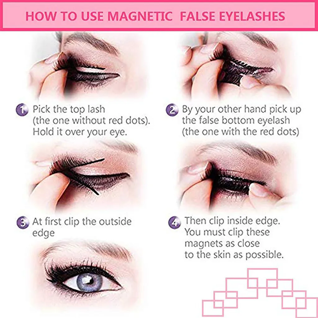 New Fashion Natural Magnetic Lasting Fast Drying Liquid Eyeliner Magnetic False Eyelash Clip Drop Shipping