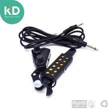 12-hole Acoustic Guitar Sound Hole clip on Pickup Magnetic Transducer with Tone Volume Controller and Audio Cable hot 5x sound hole pickup for acoustic guitar with tone volume control