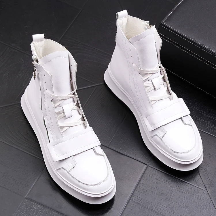 Для мужчин Новые Высокие звезды Элитный бренд спортивная обувь Белый Дизайнер kanye west повседневное хип хоп Street zapatos hombre