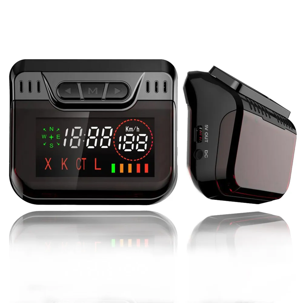 

Newest Radar Detectors For Russia Police Speed Car Detector GPS 360 Degree Laser Detection Auto Anti Radar Detectors X K CT L