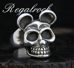 Кольцо с черепом и мышью Regalrock Oddities|skull ring|ring ringmouse ring |