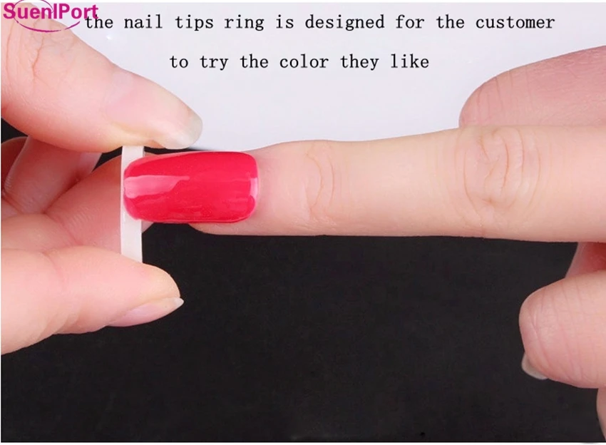 Sune l port 50 шт. лак для ногтей УФ-гель цветной дисплей для дизайна ногтей кольцо стиль ногтей дисплей инструменты акриловые накладные ногти маникюр