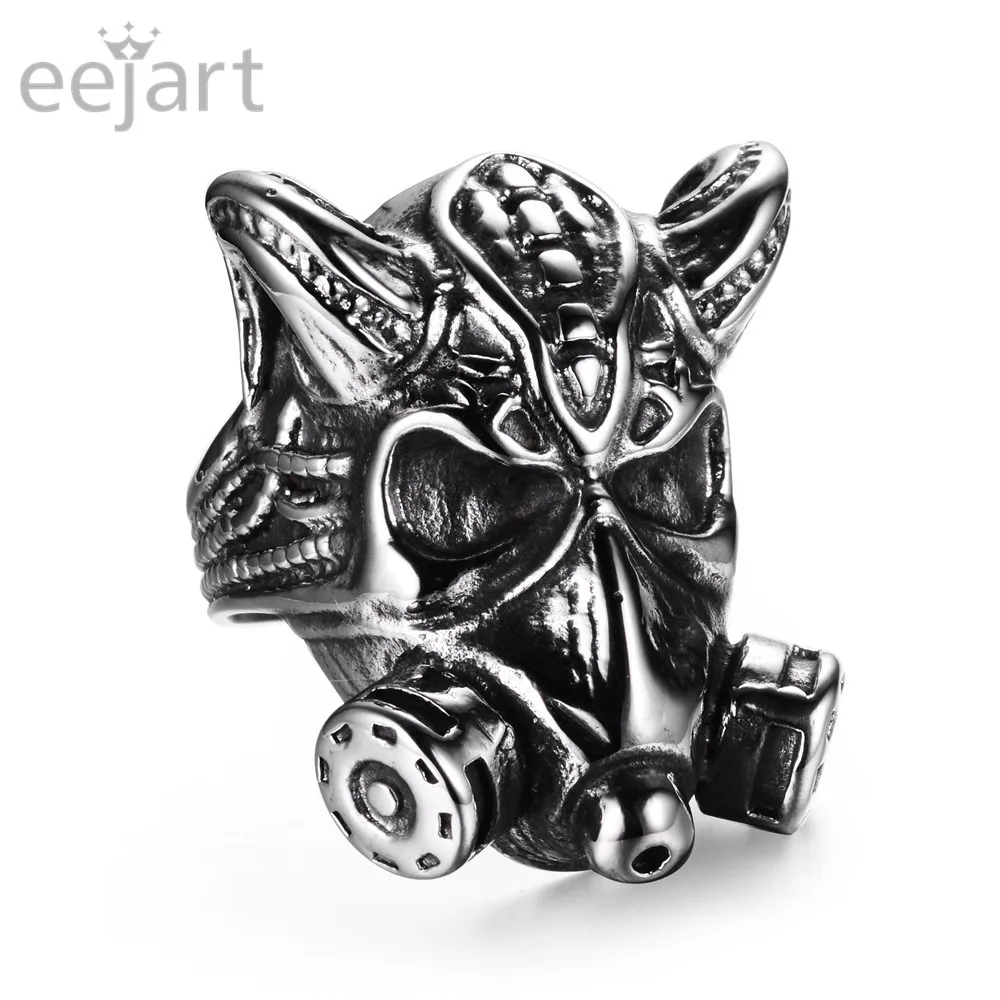 Противогаз из нержавеющей стали Alien Ring | Украшения и аксессуары