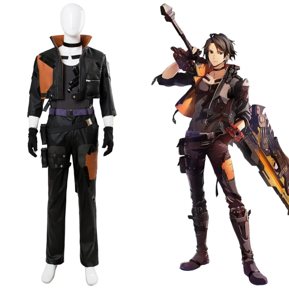

God Eater 3 Cosplay Hugo Pennywort Costume Adult Men Women Uniform Outfit Halloween Carnival Cosplay Costumes Customizable