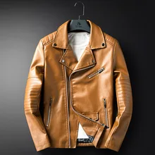 Pakistan Women Clothing Indian Sari Dresses 2017 Hot New Winter Men’s Leather Slim Young Korean Jacket Lapel Bright Locomotive