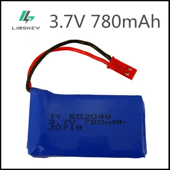 

3.7V 780mAH Lipo battery For WLtoys V626 V686G Remote Control Aircraft 3.7 V 780 mAH Lipo Battery JST Plug 603048 2PCS / lot