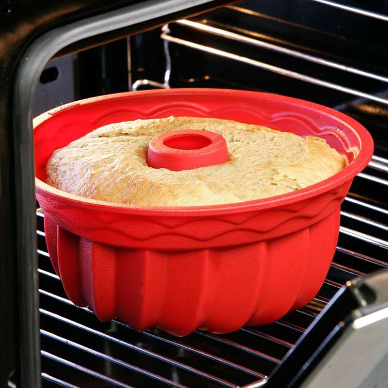 9 дюймов Большая полая круглая фигурная формочка для торта Шестерня силиконовая форма для выпечки пирожных инструмент легко отпустите