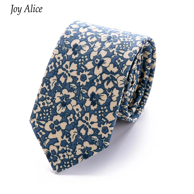 Mens Cotton Slim Tie Flower Skinny Ties Narrow Necktie Floral Rose Navy Blue Corbatas Hombre 2018 Gravata Slim drop shipping
