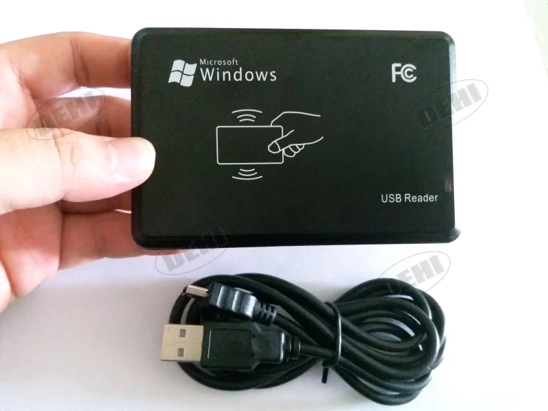 

125KHz RFID Reader EM4100 TK4100 USB Proximity Sensor Smart Card Reader no Drive EM ID USB Issuing Device for Access Control