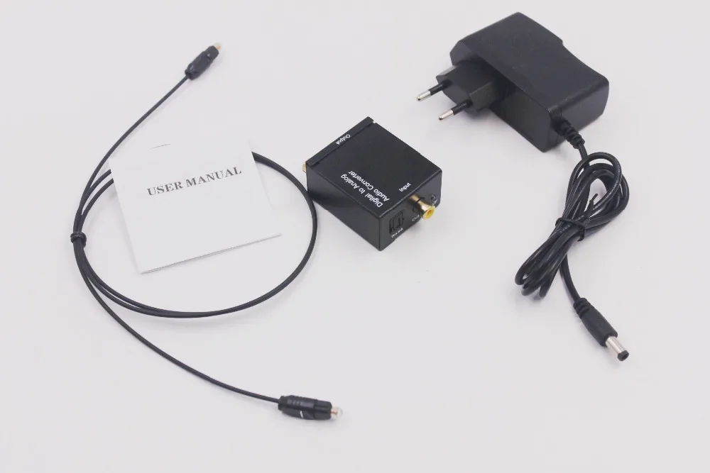 5 в цифро-аналоговый аудио конвертер адаптер оптического волокна коаксиальный Toslink SPDIF к RCA для ТВ приставки DVD усилитель