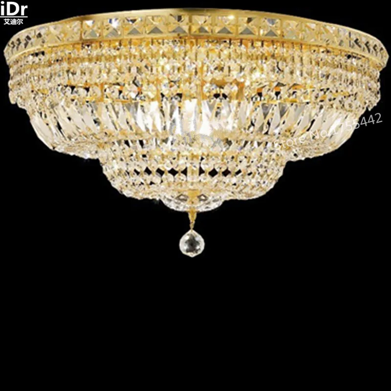 Золотые потолочные светильники флеш монтажное освещение Роскошная обувь с украшением в виде кристаллов лампы лампа для спальной
