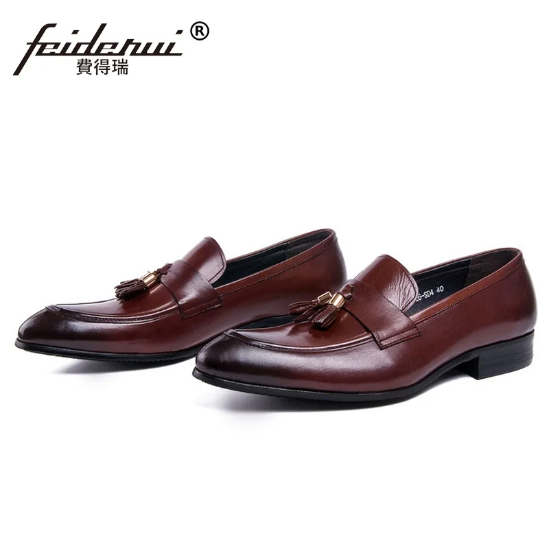 rot Herren Schwarzes Bequeme Marke Echtem Halbschuhe Mann Heiße Dk17 Quasten Freizeitschuhe Büro Luxus Leder Aus wein Verkäufe Wohnungen Business Designer 7qx4H0wT