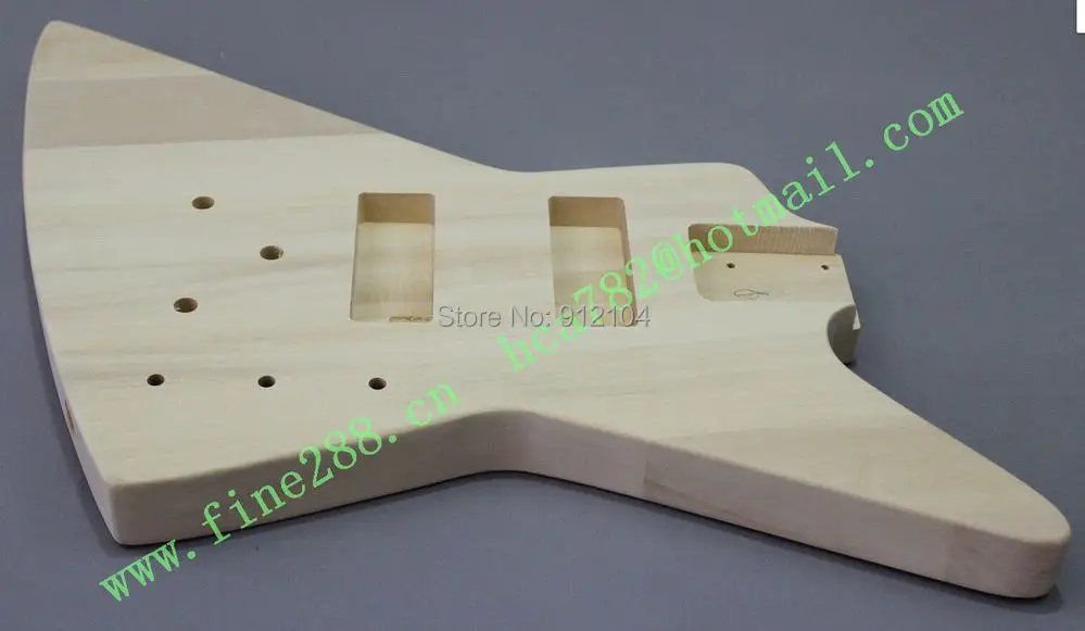 

new customized Big John semi-finished electric guitar in natural special shape guitar no paint F-1804 +free shipping