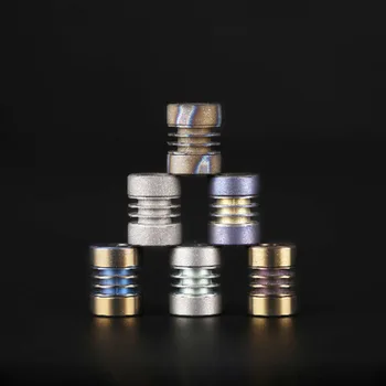 

1PC Titanium Multicolor EDC Paracord Beads Umbrella Rope Cord Lanyard Pendants Knife Beads Can Install 3PCS Tritium Tube