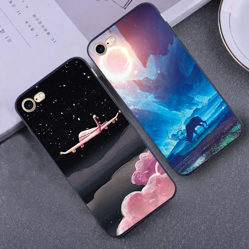 Матовые чехлы с шариками для iPhone XR Xs Max X 7 8 Plus 6s 6 SE 5 5S крутой чехол со звездами