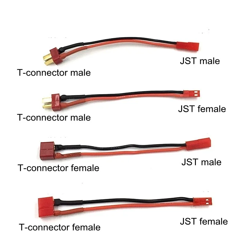 RC Male Tamiya Mini Connector 18awg 10cm Wire Silicone Wire With US