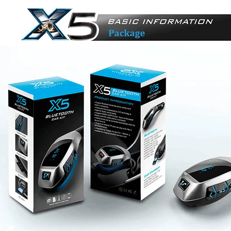 Автомобильный беспроводной FM передатчик с Bluetooth MP3 радио адаптер плеер