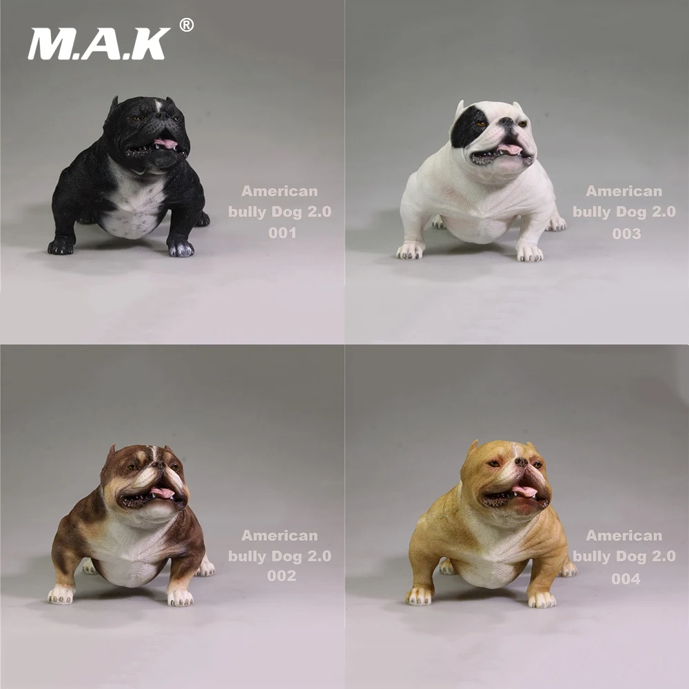 4091 28 De Réductionfigurine à Collectionner Modèle Américain Bully Chien Blancsablemarronnoir Pitbull Chiot Chien Modèle De Simulation