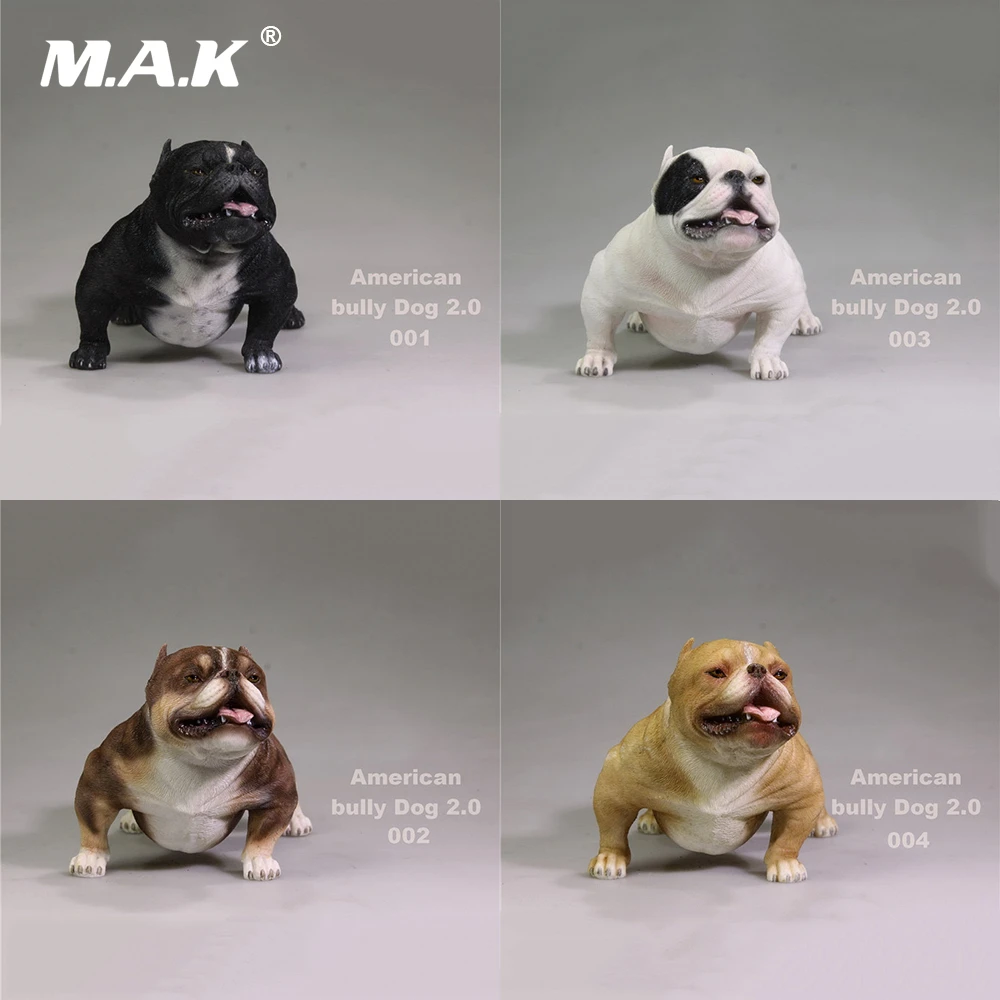 Modelo De Figura Coleccionable Perro Maton Americano Blanco Arena Marron Negro Pitbull Cachorro Animal De Simulacion Modelo De Juguete Para Figura De 12 Figuras De Accion Aliexpress