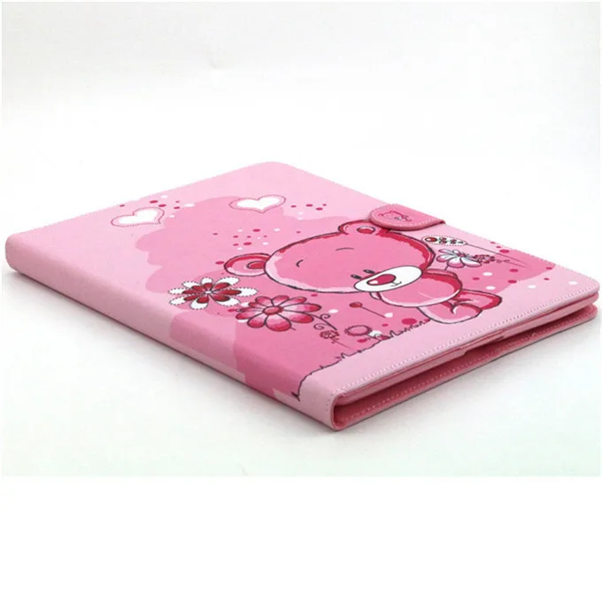 Flip Stand For iPad 2 3 4 Case Cartoon Owl Bear PU Leather Cover for iPad 2 3 4 Case 9.7'' Smart Free Screen Protector + Pen (19)