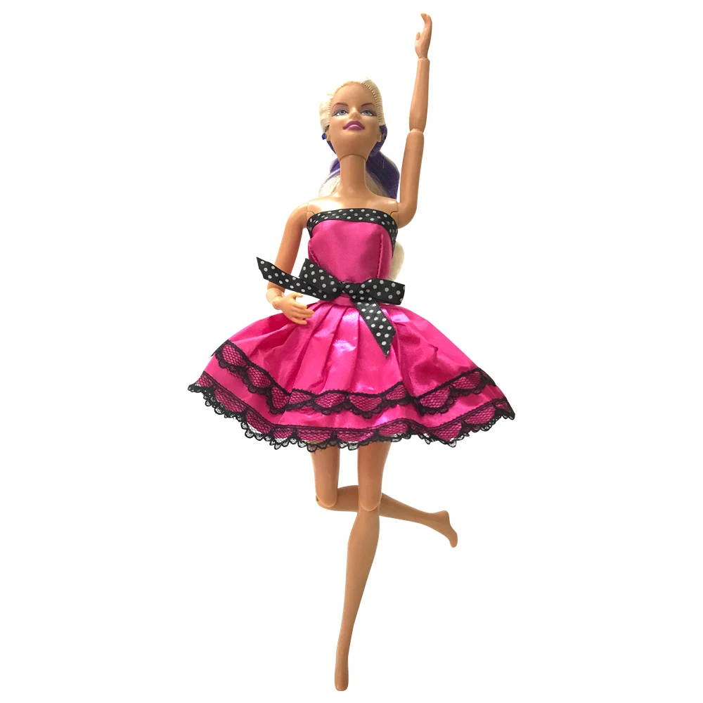

NK One Set Doll Dress New Handmade Fashion Short Ballet Dress For Barbie Doll Accessories Dancing Dress Baby Girl gift