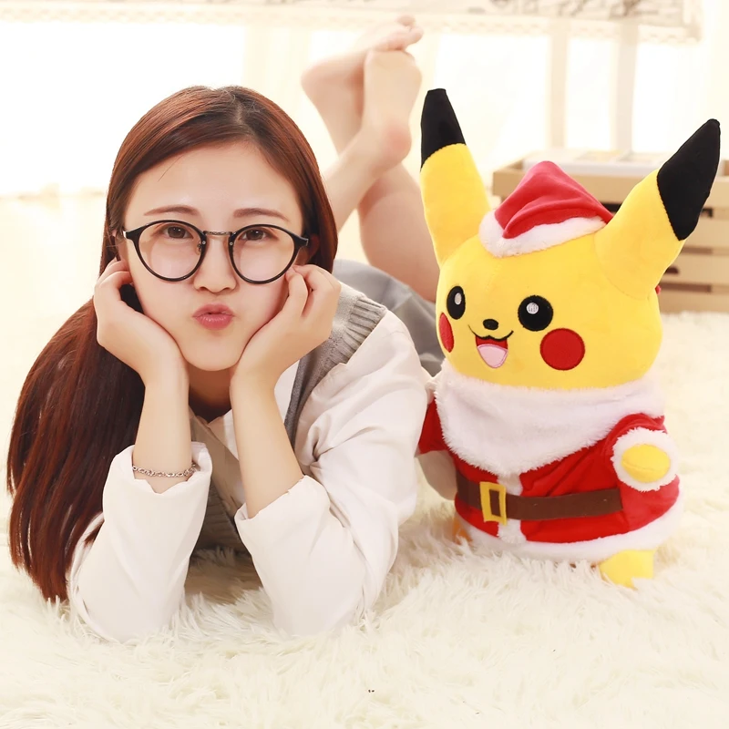 35cm Pikachu Plush Toys Children Gift Cute Soft Toy Cartoon Pocket Monster Animal Kawaii Baby Kids