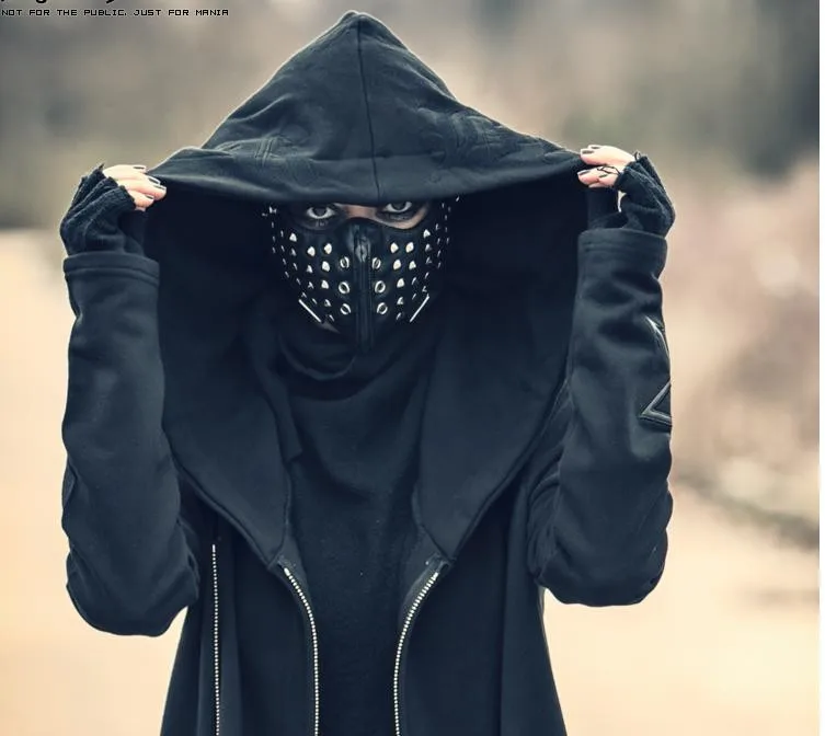 Крутая мужская маска для косплея в стиле хип-хоп аксессуары в стиле панк с двойной эластичной лентой черные кожаные маски для лица для выступлений