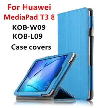 Case For Huawei MediaPad T3 8.0 Protective Smart Cover Tablet For Honor Play Pad 2 kob-w09 l09 8″ Cases PU Protector T38 Covers