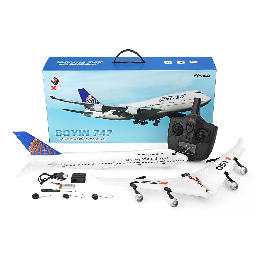 WLtoys Rc фиксированное крыло Xk A150 Airbus B747 модель самолета Epp 2,4 г радиоуправляемый самолет вертолет короткое время зарядки Rtf планер игрушки для детей