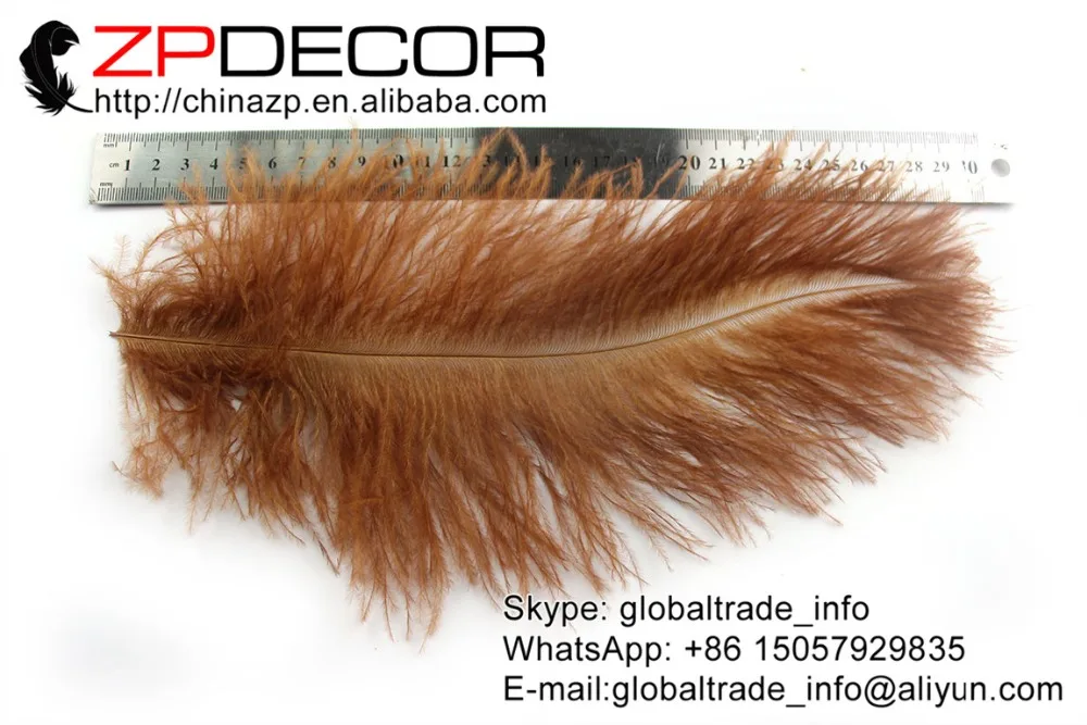ZPDECOR 100 шт./лот 25 30 см (10 12 дюймов) ручной выбор красивые и гладкие коричневые