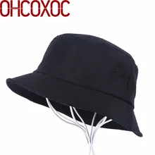 wholesale men women solid bucket hats casual cap hat outdoor spring summer autumn sun hats female male sports hat leisure cap