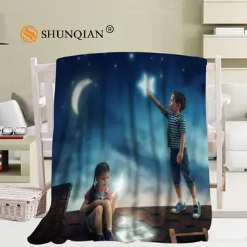 

Custom Art Fantasy Children Blanket Soft DIY Picture Decoration Bedroom Size 56x80Inch,50X60Inch,40X50Inch A7.10
