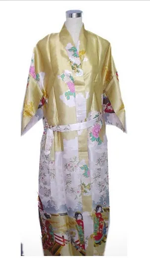 Высококачественная зеленая Женская полиэфирная ночная рубашка, домашний халат с цветами юката, Очаровательная Домашняя одежда, Размеры S M L XL XXL XXXL