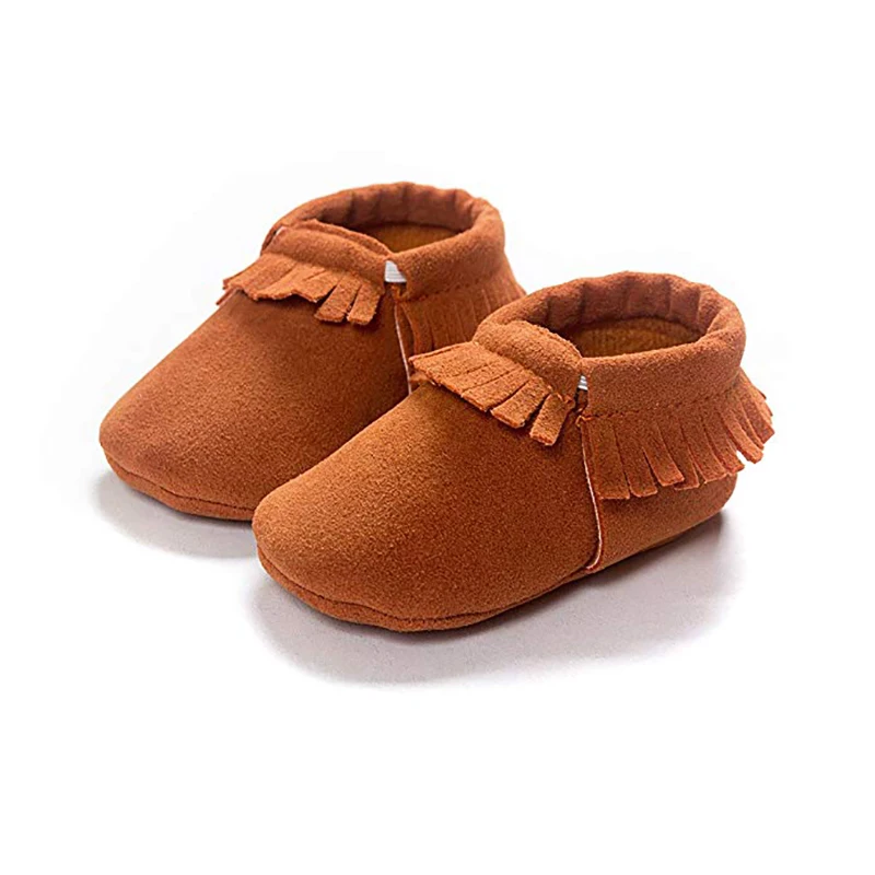

Soft Sole Sneakers Girls Toddler Tassel PU Moccasins Crib Shoes baby shoes mr001