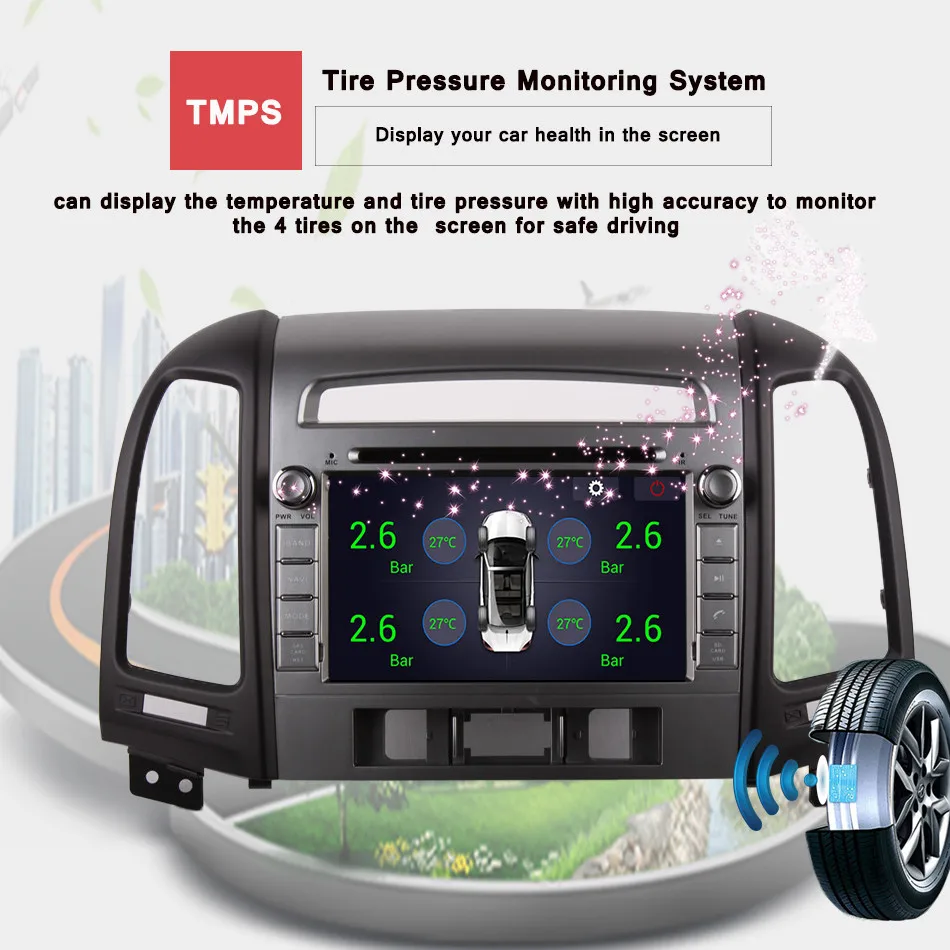 Flash Deal 1024*600 HD 4G RAM Android 9.0 Car DVD Multimedia Player for HYUNDAI SANTA FE 2006-2012 GPS+Radio Stereo Head unit tape recorder 19