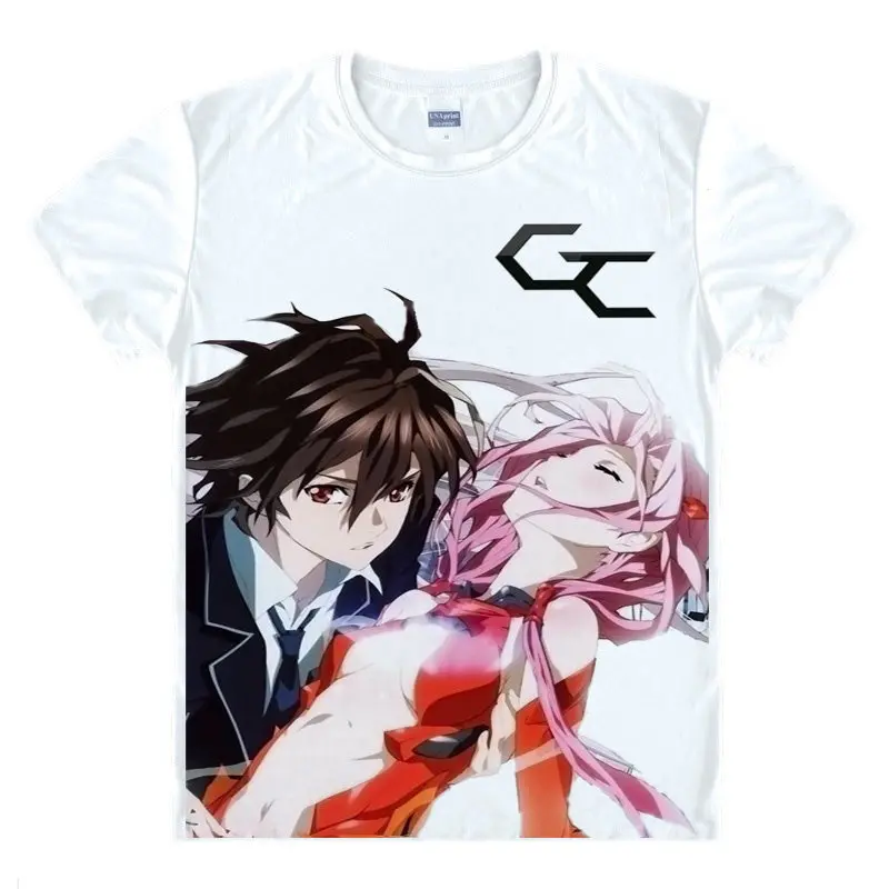 Guilty футболка с короной ouma Inori Yuzuriha рубашка быстро сохнет футболки Аниме Костюм