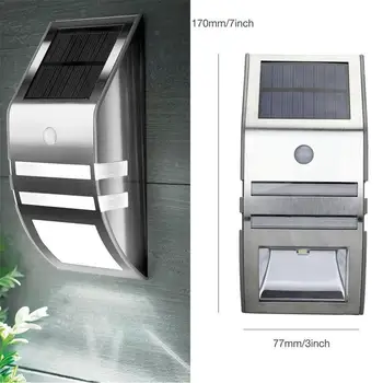 

Home Solar Powered Motion Sensor Super Bright LED Light PIR Intelligent Sensor Solar Light for Fence Pathway Street Garden