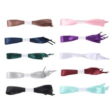 Красочные двухсторонние ленты шнурки Гладкий бант обуви Струны для общего использования