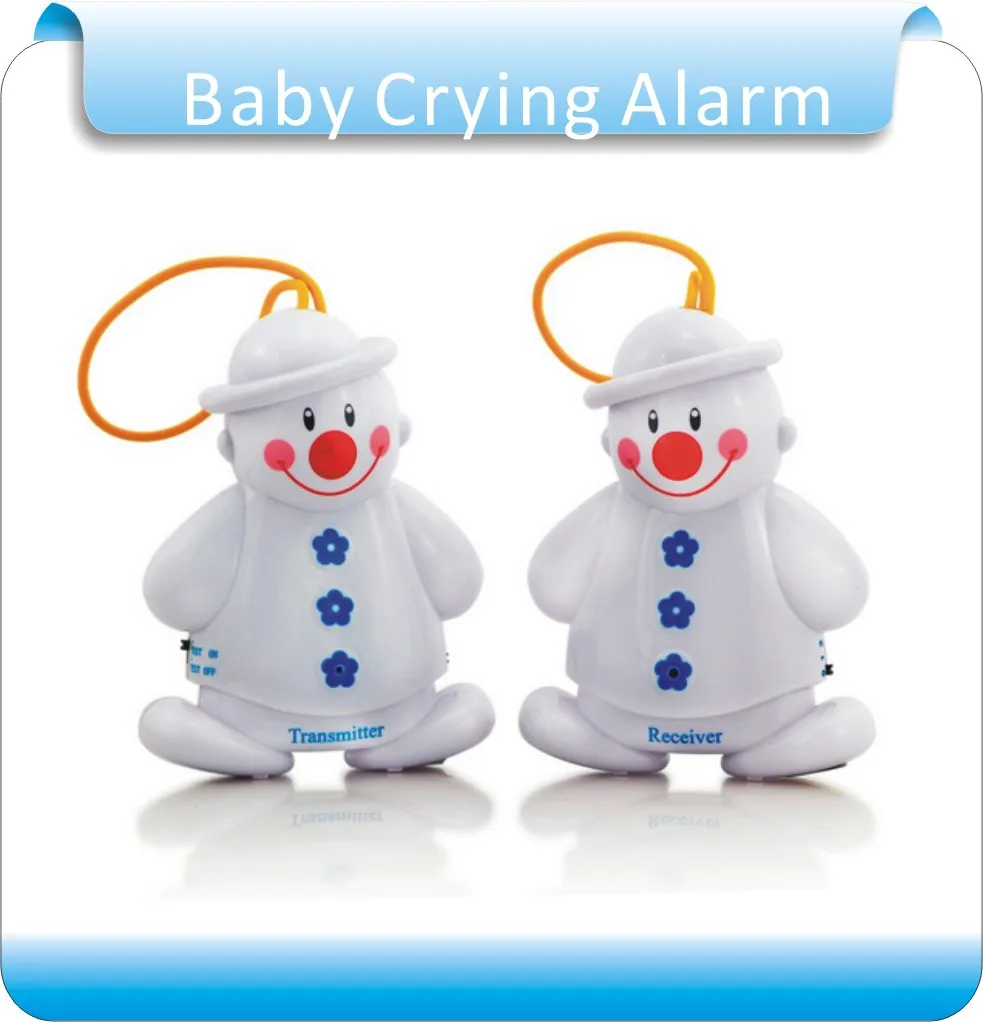 Бесплатная доставка 2 лот Снеговик Беспроводной детектор cry baby Радионяня, ребенок плачет сигнализация Мониторы Watcher
