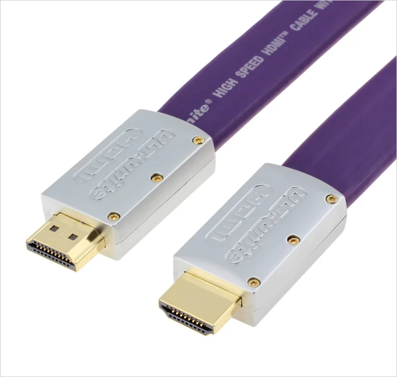 Эксклюзивный фиолетовый Стандартный HDMI 2 0 плоский длинный сертифицированный