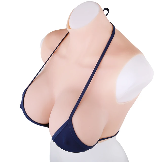 3300g Fake Boobs Cup F Female Streamer Sexy Chest Enhancer Wearable  Silicone Breast One-piece Boob Forms Shemale Transgender - Breast Protheses  - AliExpress