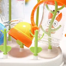 Полезная сушилка для детских бутылок, Простая подставка для чистки дерева, сушилка, полка, кухонный держатель для кормления, инструменты для кормления детей, сушилка для кормления