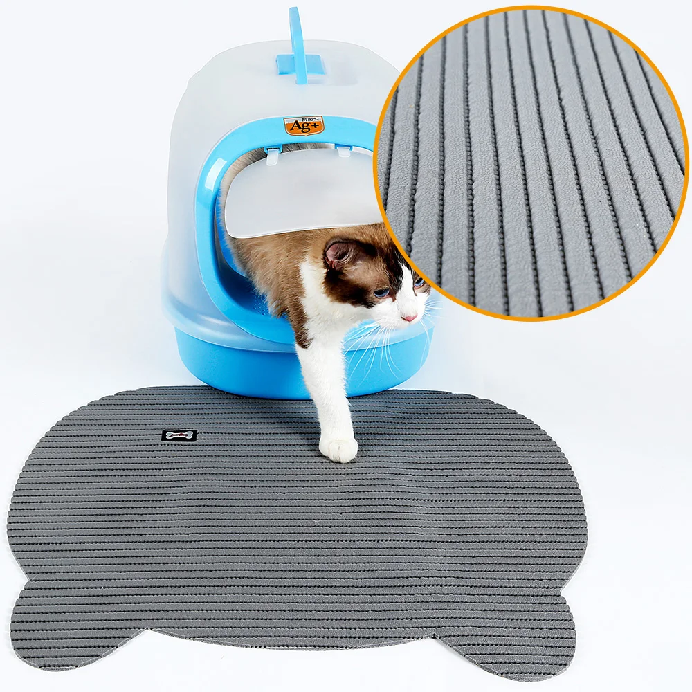 Waterproof Cat Litter Mat Puppy Kitty Dish Feeding Food Bowl Placemat