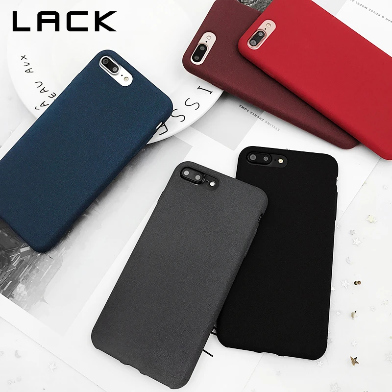 

LACK Fashion Simple Solid Color Phone Case For iphone 7 Case Soft TPU Matte Back Cover For iphone7 7 Plus Cases Classic Coque