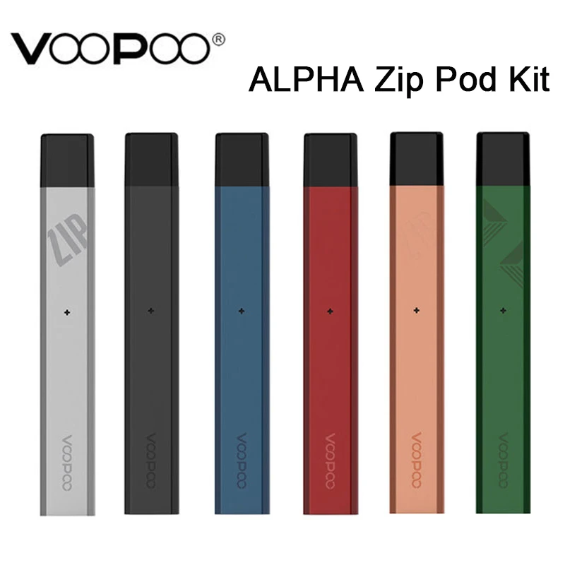 

Original VOOPOO ALPHA Zip Pod Kit 250mAh built-in battery with 1.0ml refillable pod E-Cigarette Vape pen