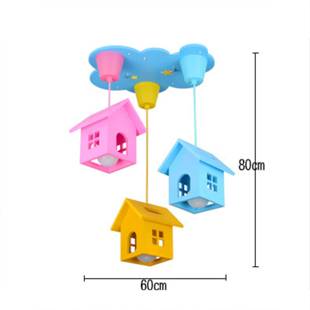 Детская комната мультфильм люстра дистанционное управление люстры светодиодный светильник для дома 15 Вт освещение наклейки для детского сада, комнаты школы
