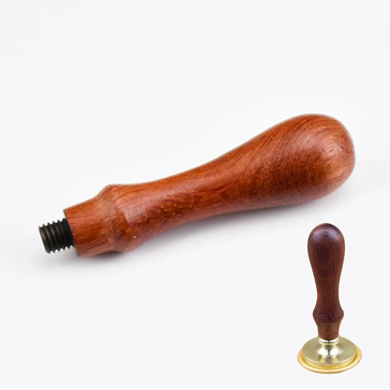 Retro Stamp Wood Handle Practical Sealing Wax Stamps Wooden Handle DIY Handmade Invitations